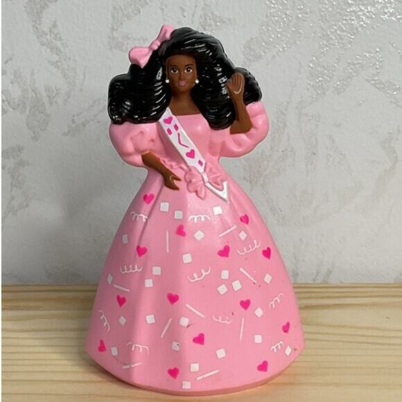 Happy Birthday Barbie 1991 McDonalds Mattel Happy Meal Cake Topper Toy - Picture 1 of 3